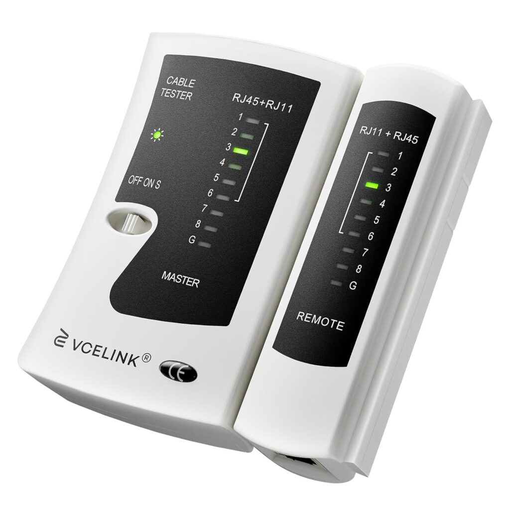 VCELINK Standalone network cable continuity tester – white