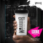 Warrior Protein Shaker Bottle, 600 ml, Wire Mixball, Clear – Clear 600ml - Image 5