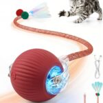 RZPTL Motion-activated rolling cat toy ball