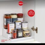 Copco Stepped three-tier cupboard organiser – White/Grey - Image 4