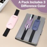 QACUU Notebook elastic pen pouch – Purple – 3-pack - Image 2