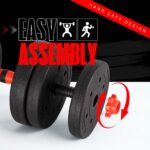 Straame Adjustable dumbbell and barbell set – Black - Image 5