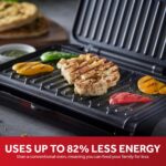 George Foreman Medium Electric Fit Grill, Black, 1630W, Easy Clean - Image 3