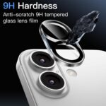 JETech Phone camera lens protector glass – Clear – 3-pack - Image 4