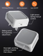 Dusk-to-dawn plug-in nightlight – Warm White – 2-pack - Image 7