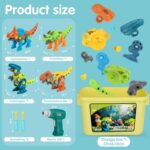 Take-apart dinosaur construction kit – PZ605 – 23 cm (L) x 15 cm (W) x 14 cm (H) – Multicolor - Image 6