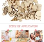 JFGDVW Wooden craft shape embellishments - Image 5