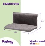 Radiator-mounted pet hammock bed – 46 x 30 x 25 cm (L x W x H) – Grey - Image 9
