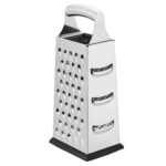 Amazon Basics Four-sided stainless box grater – Black