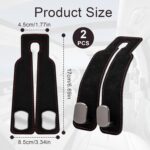 Debbery Car headrest bag hooks – Black – 2-pack - Image 3