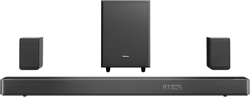 Hisense Surround speaker package with rear speakers – AX5125H – Black – 4-pack