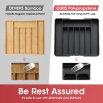 Aujen Expandable cutlery drawer tray – Black - Image 4