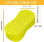 Sumwitum Two jumbo yellow car-washing sponges – 2 Yellow Jumbo Car Sponge – 2-pack - Image 2