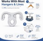 Fox·Bunny Washing-line hanger retention hooks – White – 40-pack - Image 3