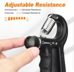 GRIFEMA GA5003 Adjustable Hand Grip Strengthener, 5–60 kg, Counter, Black - Image 3