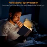 Gritin 19-LED rechargeable clip-on reading light – Black - Image 4