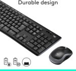 Logitech MK270 wireless keyboard and mouse, UK layout – Black - Image 7