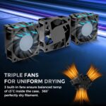 Four-spool heated filament dryer – black - Image 6
