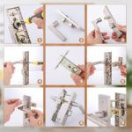 Tubular internal-door latch – 2sets – Silver - Image 4