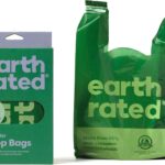 Earth Rated Dog Poo Bags with Handles, Easy Tie and Guaranteed Leakproof, Lavender Scented, 120 Bags – 5 litres – 120-pack