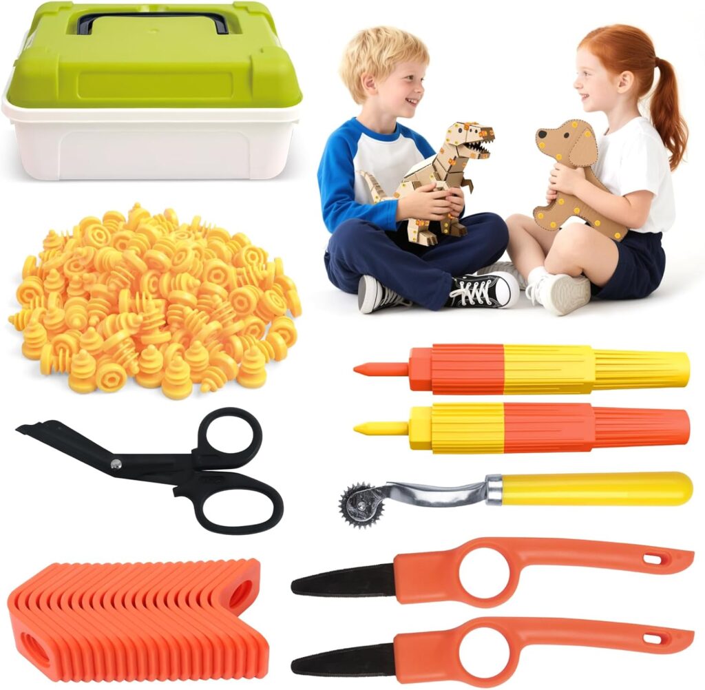 Children's cardboard construction tools – child-size