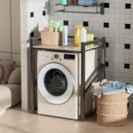 tekrabea Over-washer utility shelf stand – Black - Image 2