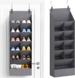 Lifewit six-tier over-door shoe organiser – Grey