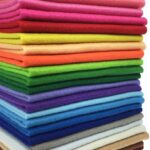 Felt craft fabric squares – Multicolour – 24-pack