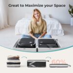 Samfolk Compression Packing Cubes, 8-piece Set, Black – 8 set – 8-pack - Image 2