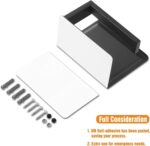 HITSLAM Wall toilet-roll holder with shelf – Matte Black + 0 Hooks - Image 7