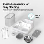 Vivo Technologies Gravity pet feeder and water dispenser – Dark Grey – 2.2 litres - Image 3
