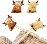 Apausvcm Knitting needle point protectors – Brown, Khaki – 4-pack