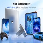 OSCOO 32GB USB Flash Drive, USB 3.1 Gen 1 Dual USB-C & USB-A Memory Stick – CU002 – silver - Image 5