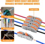 flintronic Two-pin insulation-displacement wire connectors – 34PCS Grey - Image 6