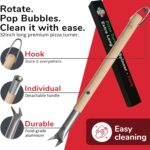 Senwosa Pizza-oven brush and turning fork – Set Of 2 – Natural - Image 9