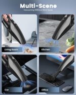SERVOMASTER Rechargeable handheld car vacuum, black - Image 4
