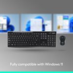 Logitech MK270 wireless keyboard and mouse, UK layout – Black - Image 4