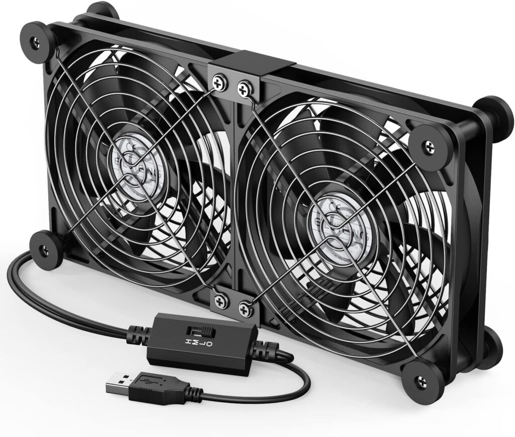 ELUTENG External USB equipment cooling fan pair