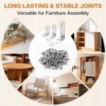 SADOKNS Furniture corner-reinforcement brackets – Silver - Image 7