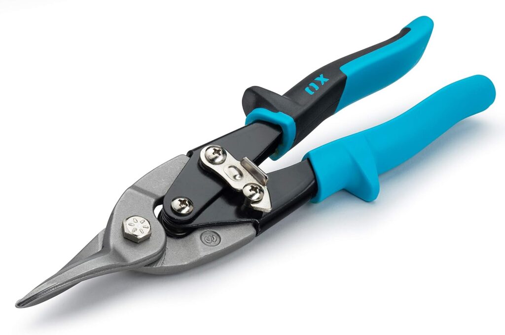 Straight-cut sheet-metal snips – Blue