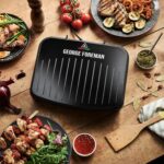 George Foreman Medium Electric Fit Grill, Black, 1630W, Easy Clean - Image 7