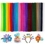 Ainiv Chenille craft stems – 200PCS(20 Colors) – 200-pack
