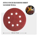 S SATC SATC 125 mm Sanding Discs, 72 Pieces, Hook-and-Loop, 40–320 Grit - Image 5