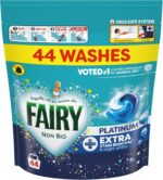 Fairy Non Bio Platinum Washing Pods Extra Stain Removal, 132 count, 3 x 44 – 3-pack - Image 2