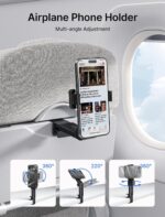Aircraft tray-clamp phone holder – Black - Image 2