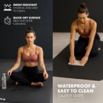 KAYMAN Extra Thick Foam Yoga Exercise Mat – Black - Image 6