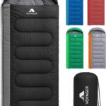 Voyager Adult camping sleeping bag – Black