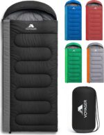 Voyager Adult camping sleeping bag – Black