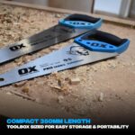 Fine-tooth toolbox hand saw – Blue - Image 8