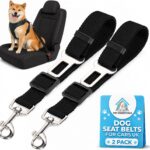SOL Adjustable dog car tethers – 70 Centimeters – Black